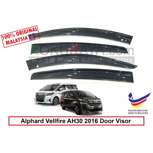 Toyota Alphard Vellfire AH30 (3rd Gen) 2016 AG Door Visor Air Press Wind Deflector (Big 12cm Width)